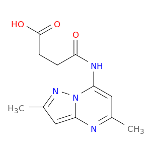 4-((2,5-DIMETHYLPYRAZOLO[1,5-A]PYRIMIDIN-7-YL)AMINO)-4-OXOBUTANOIC ACI D