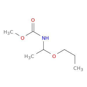 Carbamic acid, (1-propoxyethyl)-, methyl ester