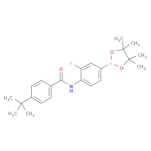 4-(4-叔丁基苯基甲酰胺基)-3-氟苯基硼酸频哪醇酯