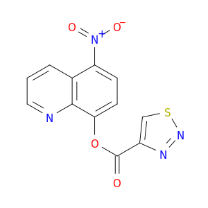 1,2,3-Thiadiazole-4-carboxylic acid, 5-nitro-8-quinolinyl ester