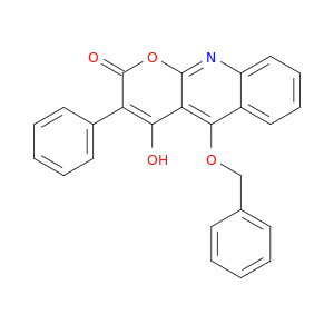 2H-Pyrano[2,3-b]quinolin-2-one, 4-hydroxy-3-phenyl-5-(phenylmethoxy)-