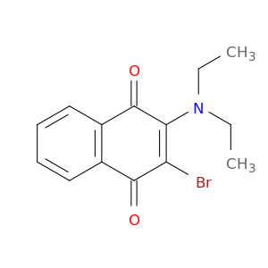 1,4-Naphthalenedione, 2-bromo-3-(diethylamino)-
