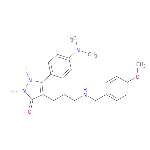 5-[4-(Dimethylamino)phenyl]-4-(3-{[(4-methoxyphenyl)methyl]amino}propyl)-1,2-dihydropyrazol-3-one