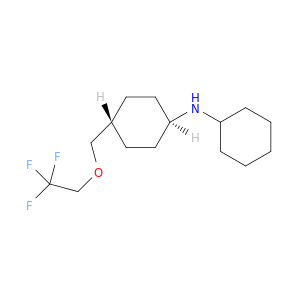 Cyclohexanamine, N-cyclohexyl-4-[(2,2,2-trifluoroethoxy)methyl]-, trans-