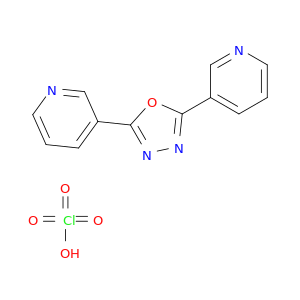Pyridine, 3,3'-(1,3,4-oxadiazole-2,5-diyl)bis-, monoperchlorate