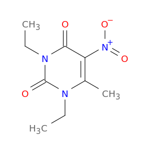 2,4(1H,3H)-Pyrimidinedione, 1,3-diethyl-6-methyl-5-nitro-