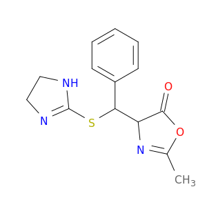 4-(4,5-dihydro-1H-imidazol-2-ylsulfanyl-phenyl-methyl)-2-methyl-4H-1,3-oxazol-5-one