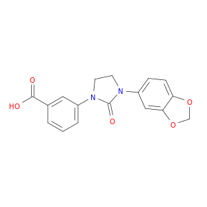 Benzoic acid, 3-[3-(1,3-benzodioxol-5-yl)-2-oxo-1-imidazolidinyl]-