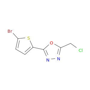 2-(5-bromothiophen-2-yl)-5-(chloromethyl)-1,3,4-oxadiazole