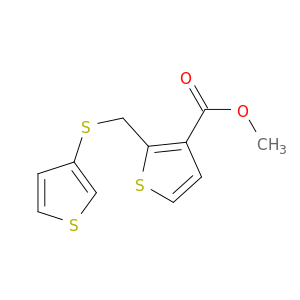 3-Thiophenecarboxylic acid, 2-[(3-thienylthio)methyl]-, methyl ester