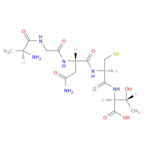 L-Threonine, L-alanylglycyl-L-asparaginyl-L-cysteinyl-