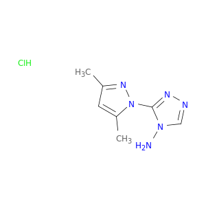3-(3,5-二甲基-1H-吡唑-1-基)-4H-1,2,4-三唑-4-胺盐酸盐