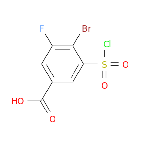 4-Bromo-3-(chlorosulfonyl)-5-fluorobenzoic Acid