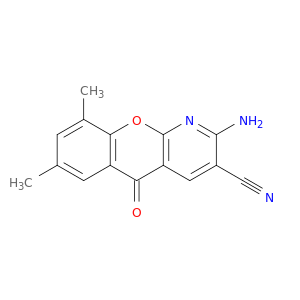 2-氨基-7,9-二甲基-5-氧代-5H-[1]苯并吡喃并[2,3-B]吡啶-3-甲腈