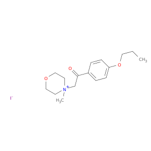 Morpholinium, 4-methyl-4-[2-oxo-2-(4-propoxyphenyl)ethyl]-, iodide