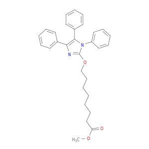 Octanoic acid, 8-[(1,4,5-triphenyl-1H-imidazol-2-yl)oxy]-, methyl ester