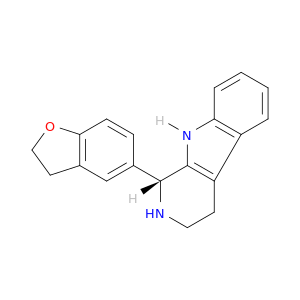 1H-PYRIDO[3,4-B]INDOLE, 1-(2,3-DIHYDRO-5-BENZOFURANYL)-2,3,4,9-TETRAHYDRO-, (1R)-
