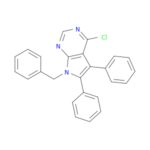7H-Pyrrolo[2,3-d]pyrimidine, 4-chloro-5,6-diphenyl-7-(phenylmethyl)-
