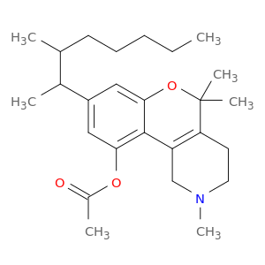 2H-[1]Benzopyrano[4,3-c]pyridin-10-ol,8-(1,2-dimethylheptyl)-1,3,4,5-tetrahydro-2,5,5-trimethyl-, 10-acetate