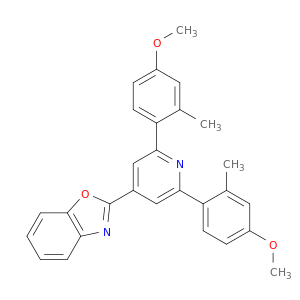 Benzoxazole, 2-[2,6-bis(4-methoxy-2-methylphenyl)-4-pyridinyl]-
