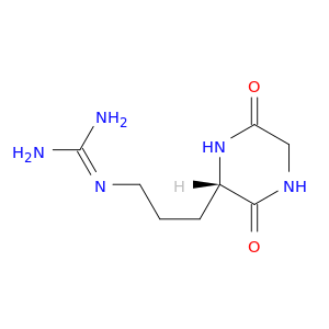 Guanidine,[3-(3,6-dioxo-2-piperazinyl)propyl]-, (S)- (9CI)