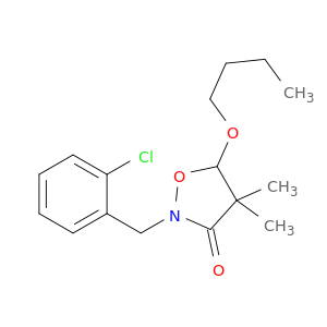 3-Isoxazolidinone, 5-butoxy-2-[(2-chlorophenyl)methyl]-4,4-dimethyl-