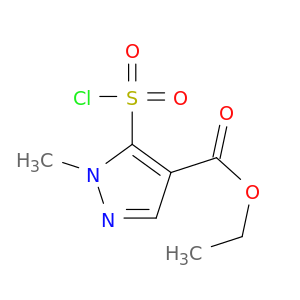 1H-Pyrazole-4-carboxylic acid, 5-(chlorosulfonyl)-1-methyl-, ethyl ester