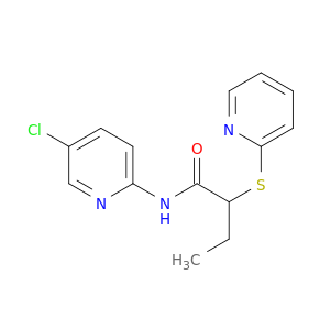 N-(5-chloropyridin-2-yl)-2-pyridin-2-ylsulfanyl-butanamide