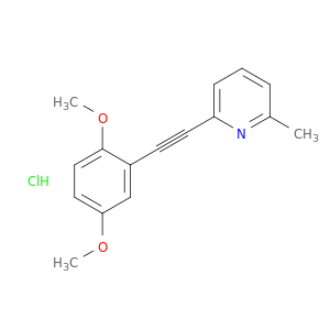 Pyridine, 2-[(2,5-dimethoxyphenyl)ethynyl]-6-methyl-, hydrochloride