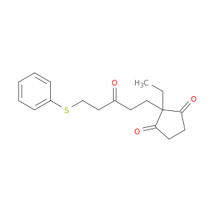 1,3-Cyclopentanedione, 2-ethyl-2-[3-oxo-5-(phenylthio)pentyl]-