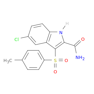 1H-Indole-2-carboxamide, 5-chloro-3-[(4-methylphenyl)sulfonyl]-