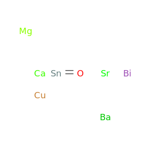 Barium bismuth calcium copper magnesium strontium tin oxide