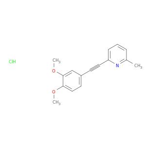 Pyridine, 2-[(3,4-dimethoxyphenyl)ethynyl]-6-methyl-, hydrochloride