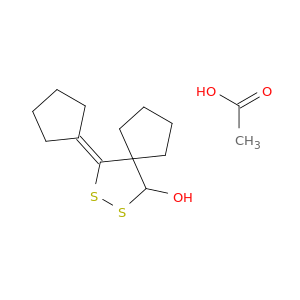 2,3-Dithiaspiro[4.4]nonan-1-ol, 4-cyclopentylidene-, acetate