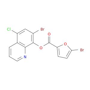 2-Furancarboxylic acid, 5-bromo-, 7-bromo-5-chloro-8-quinolinyl ester