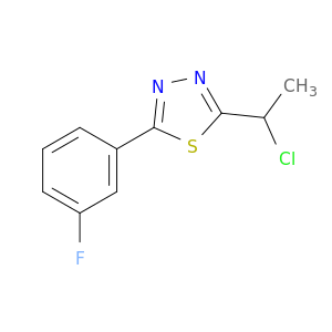 2-(1-chloroethyl)-5-(3-fluorophenyl)-1,3,4-thiadiazole