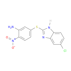 Benzenamine, 5-[(5-chloro-1H-benzimidazol-2-yl)thio]-2-nitro-