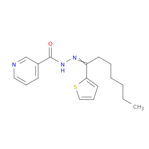 N-(1-THIOPHEN-2-YLHEPTYLIDENEAMINO)PYRIDINE-3-CARBOXAMIDE