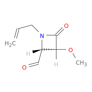 2-Azetidinecarboxaldehyde, 3-methoxy-4-oxo-1-(2-propenyl)-, (2R,3R)-
