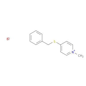 Pyridinium, 1-methyl-4-[(phenylmethyl)thio]-, bromide