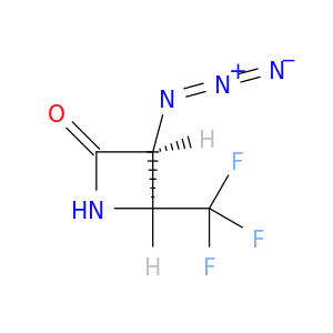 2-Azetidinone, 3-azido-4-(trifluoromethyl)-, cis-