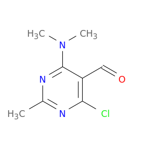 4-chloro-6-(dimethylamino)-2-methylpyrimidine-5-carbaldehyde