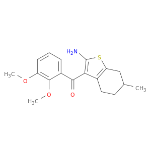 (2-Amino-6-methyl-4,5,6,7-tetrahydrobenzo[b]thiophen-3-yl)(2,3-dimethoxyphenyl)methanone