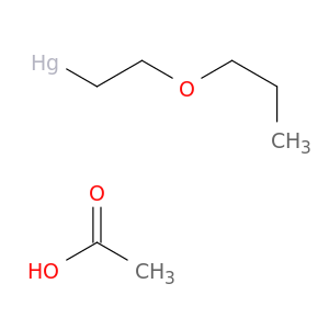 (2-propoxyethyl)mercury- acetic acid(1:1)