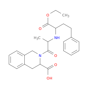 3(1H)-Isoquinolinecarboxylicacid, 2-[2-[[1-(ethoxycarbonyl)-3-phenylpropyl]amino]-1-oxopropyl]-3,4-dihydro-