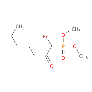 Phosphonic acid, (1-bromo-2-oxoheptyl)-, dimethyl ester
