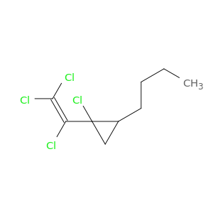 Cyclopropane, 2-butyl-1-chloro-1-(trichloroethenyl)-