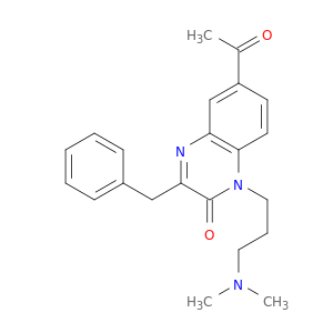 2(1H)-Quinoxalinone,6-acetyl-1-[3-(dimethylamino)propyl]-3-(phenylmethyl)-