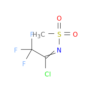 2,2,2-Trifluoro-N-methanesulfonylethanecarbonimidoyl chloride