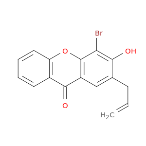9H-Xanthen-9-one, 4-bromo-3-hydroxy-2-(2-propenyl)-